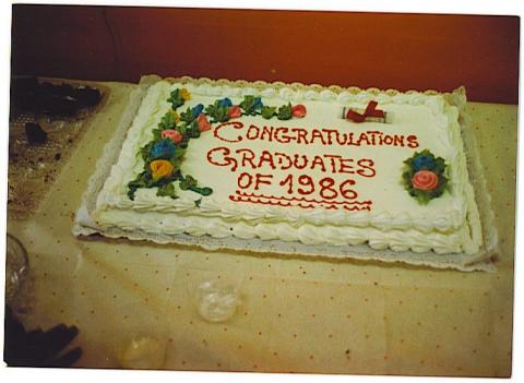 Class of 1986 Cake