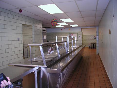 Lunch Serving Line