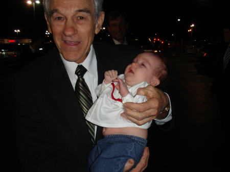 Ron Paul and Nevaeh, 6 months old