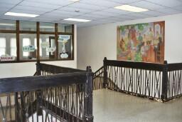 Upper Hall Stairway with WPA Artwork