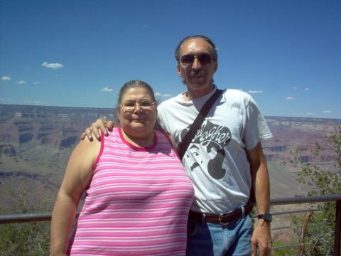 my husband Mike and I at Grand Canyon