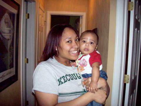 Krystle and baby