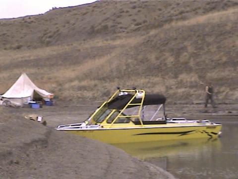 Hunting Camp at Fort Peck Lake Montana