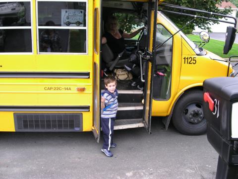 Taylor first day at Pre-School