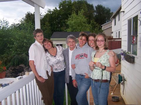 charlie, me, granny, ollie, lara & diana