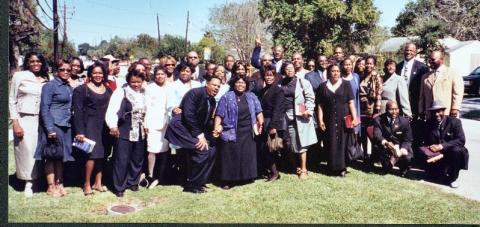 25th Class Reunion group at church