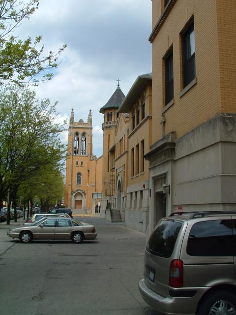 St. Philomena May 6 2005 School Lot Looking North