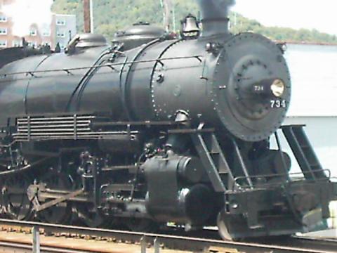 western md station, steam engine, just down from my house