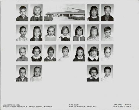 1965-66 kindergaten Class