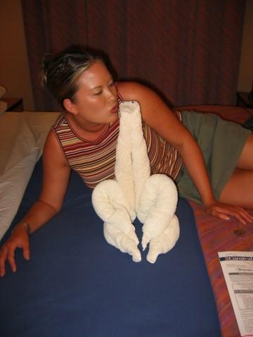 Towel animal on cruise
