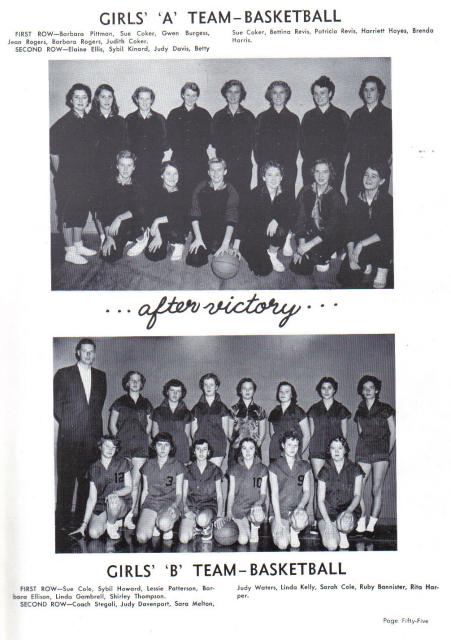 1955 girls basketball team