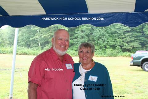 Alan & Shirley Lyons Hodder HHS Reunion 2006 copy