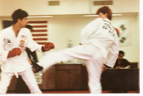 Jeff&Greg sparring-1981