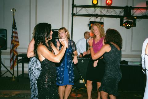 Myrna, Jean, Karen and Kathi - dance floor