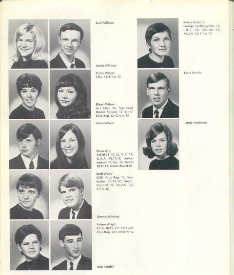 Class of '69 Seniors Yearbook Photos