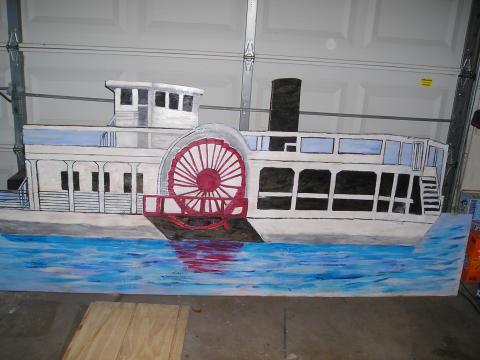 Riverboat as prop