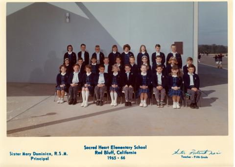 Scared Heart 5th Grade Class - 1966