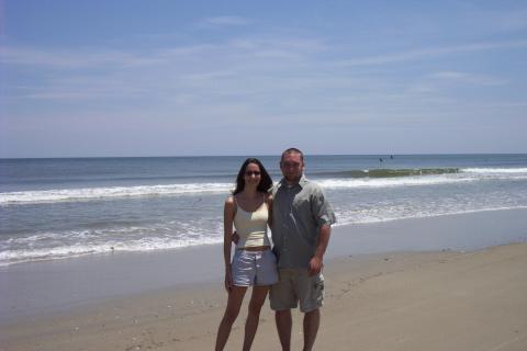 On the beach in Corolla, NC 2003