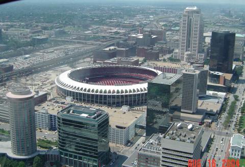 View from the top of the Arch