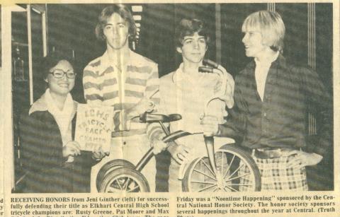 tricycle champs - Nov 12-13 1977