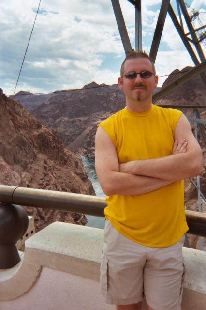 Rick at  Hoover Dam