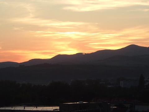 A Slovak sunset from Trencin