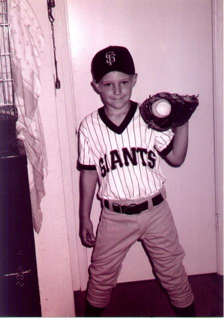 Donavan's baseball pose