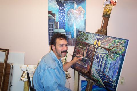 picture of carl at easel_0003
