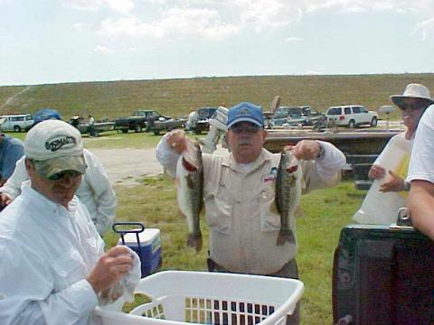 Carl and 2 of his 5 fish Limit