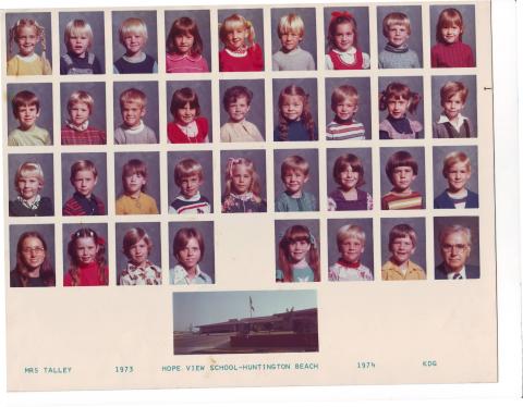 Kindergarten 1973-1974 Mrs Talley