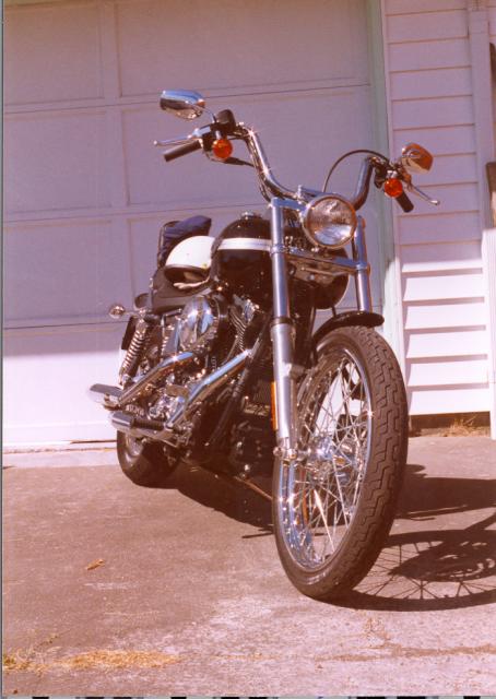 front view of harley