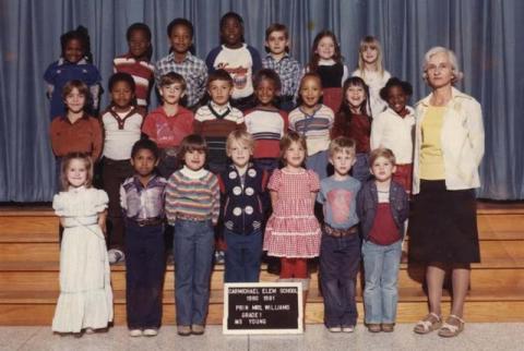 1980-1981 Ms. Young's 1st grade class