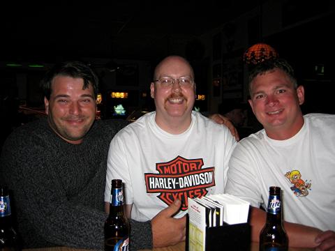 Chad, Todd and Shawn at Jerry's Pub - Post Reunion Night