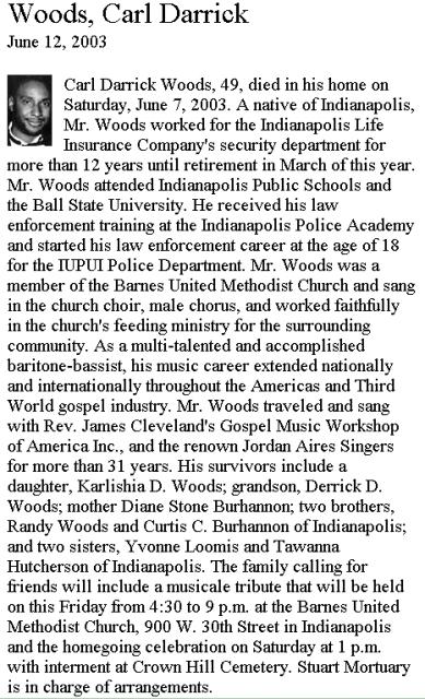 Carl D. Woods remembered