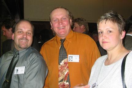 Guy, Andy Kolff and Cheryl Brucker