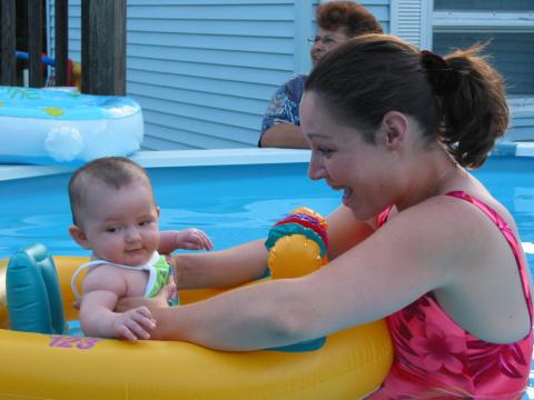 Alyssa swimming