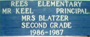 Mrs Blatzers 2nd grd 86/87