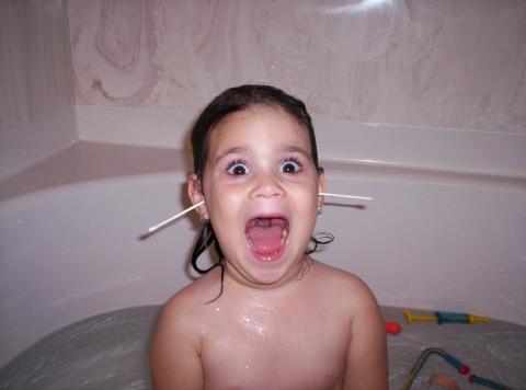 Silly in the tub