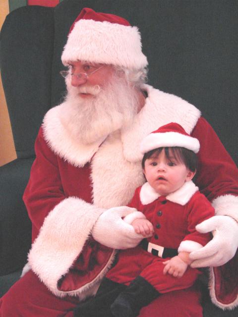 First meeting with Santa Dec. '06