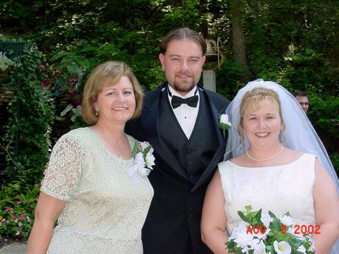 Bride, groom, & Mother-in-law