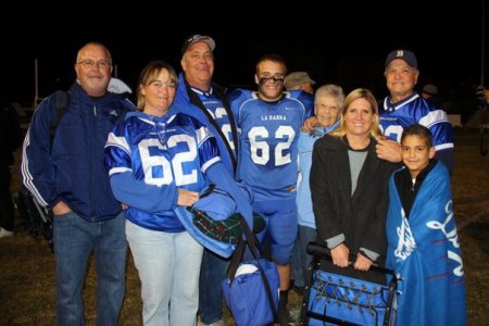Family at LHHS for Bubba's game