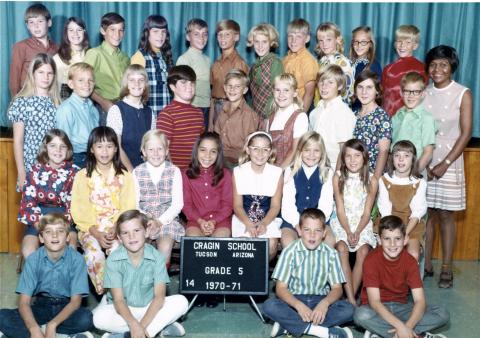 Cragin Elementary - 5th Grade - Mrs. George - 1970-71