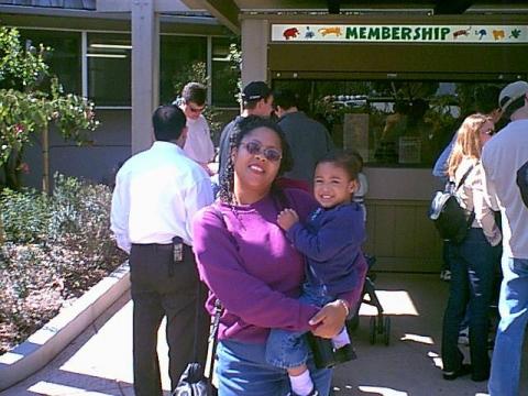 My spouse(Yolanda)and granddaughter2001