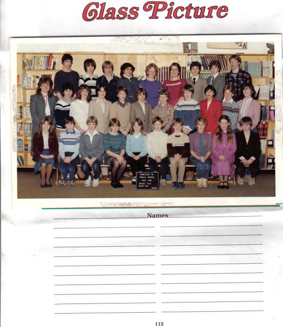 Grade 7 and 8 Class: 1983/84