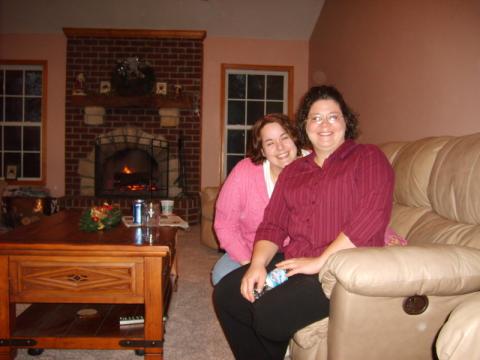 me and Chrissy at Christmas