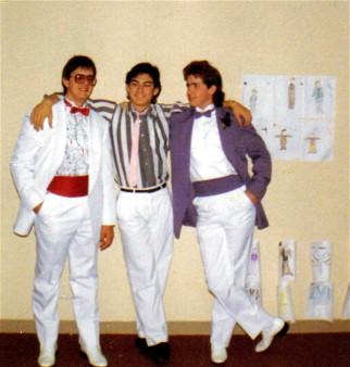 Mike, David, Troy CCHS Drama Room '88