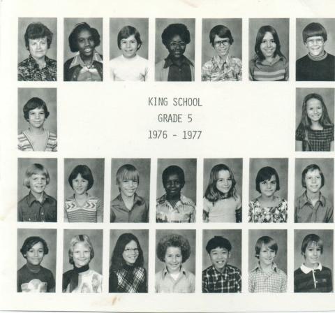 King School Grade 5 1976-1977