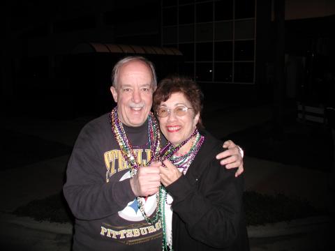 Mardi Gras 2007 with husband Charlie