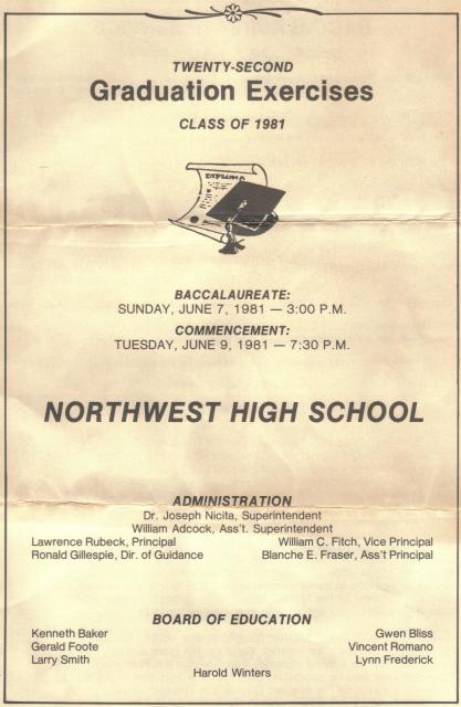 Graduation Program 1981
