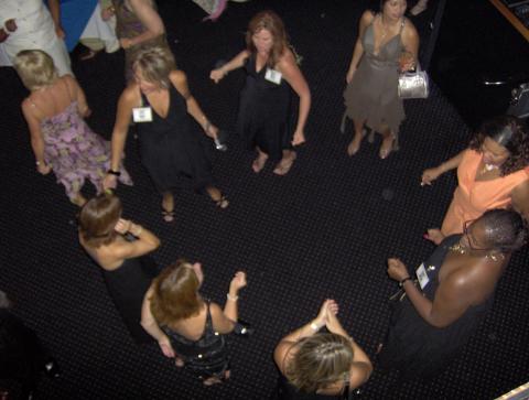 The ladies on the dance floor